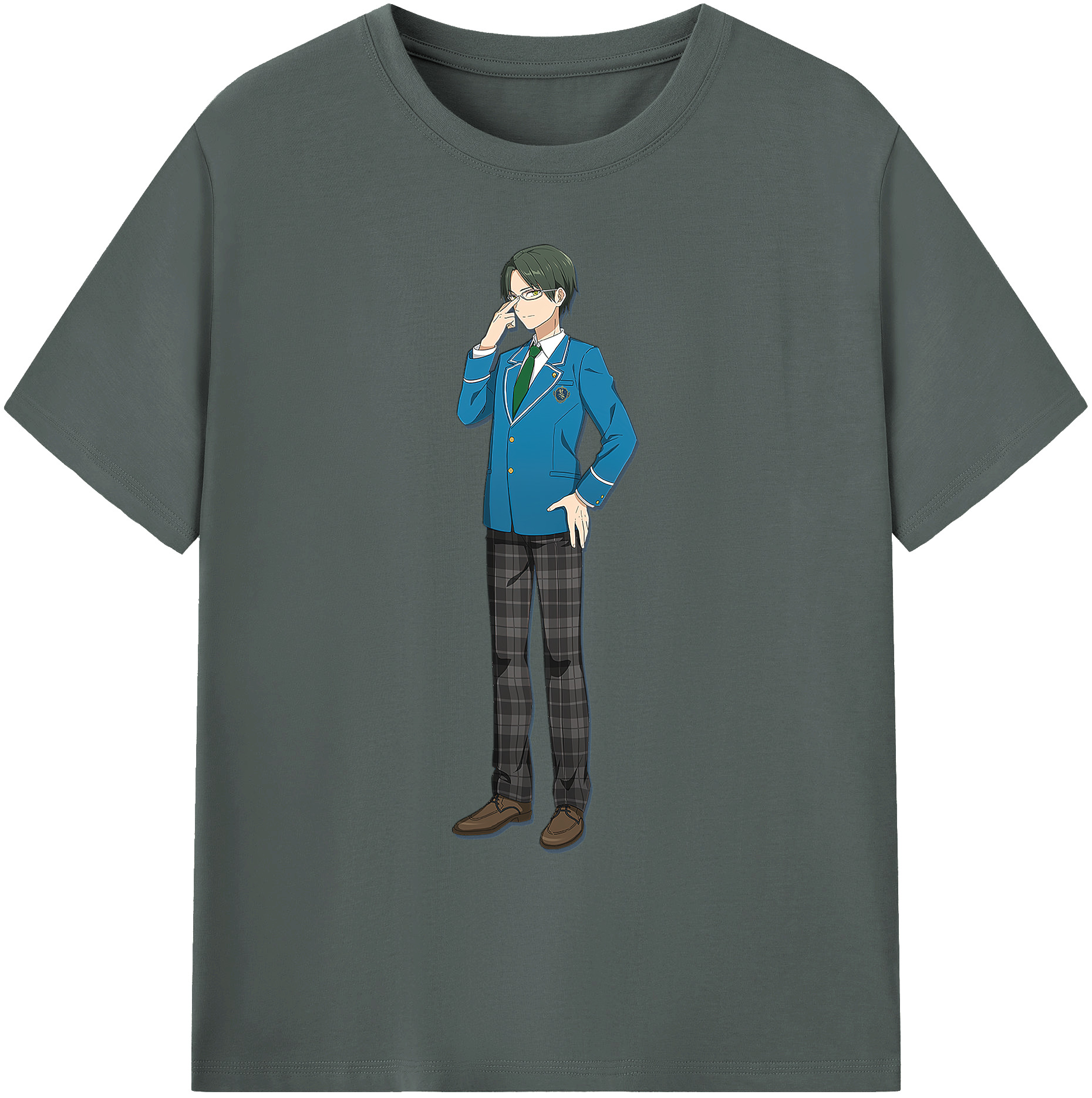 （画像用） あんさんぶるスターズ! Ensemble Stars 綿100％ メンズ半袖Tシャツ｜肌触りやわらか＆通気性